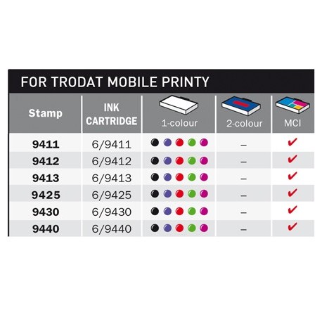 MULTICOLOR REPLACEMENT INK PAD